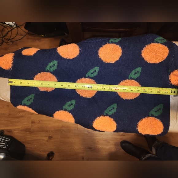NWOT Cider Orange Pattern Sweater - Picture 4 of 4